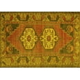 thumbnail image 1 of Ahgly Company Machine Washable Indoor Rectangle Persian Yellow Traditional Area Rugs, 8' x 10', 1 of 4
