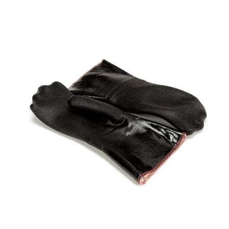 

San Jamar 6786RMT Neoprene Rubber Fryer Temperature Protection Oven Mitt 14 Length