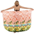thumbnail image 5 of HAPPY BAY Women's Sarong Coverups Pareo Swimwear Swim Beachwear Vacation Long Summer Bikinis Skirt Beach Cover up Wraps for Women One Size Strawberry, Beach, 5 of 5