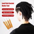 thumbnail image 2 of Kenally Ganchos de ganchillo, herramientas de de bloqueo de rastas, accesorios de rastas entrelazados, práctico instrumento de mango de agujas Artesanía Tipo5 Kenally TO008208-05, 2 of 6