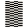thumbnail image 3 of Unique Loom Decatur Collection Area Rug - Striped (2' 2" x 3' 1" Rectangle Black/Ivory), 3 of 7
