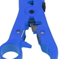 thumbnail image 4 of Uxcell Wire Stripper Cutter  for Round or Flat TV/UTP Cat5 Cat6 Coax Coaxial Cable Stripping Tool Blue, 4 of 5