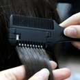 thumbnail image 4 of Peine para adelgazar el cabello, peine para peinar el cabello, maquinilla de afeitar, cortador de pelo, maquinilla de afeitar, peine, tijeras de corte, herramienta de doble cara para salón, 4 of 5