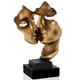 thumbnail image 1 of Escultura decorativa El silencio es una estatua de arte abstracto dorada para decoración de sala de estar, oficina, bar, cafetería, entrada, estatuas y esculturas, resina, oro, 1 of 4