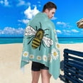 thumbnail image 5 of SKYSONIC Beach Towels 30"x60", Daisy Flower Animal Bee Camping Towels Plant Sand Free Beach Towel, Large Beach Towels Quick Dry Bath Travel Towels Pool Yoga Beach Mat for Men Women, 5 of 7