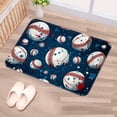 thumbnail image 5 of Baseball Polyester Non-Slip Machine Washable Outdoor Floor Rug Chair Rugs Bath Rugs, 5 of 6