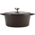 thumbnail image 6 of Ayesha Curry Enameled Cast Iron Induction Dutch Oven with Lid, 5.5-Quart, Brown Sugar, 6 of 9