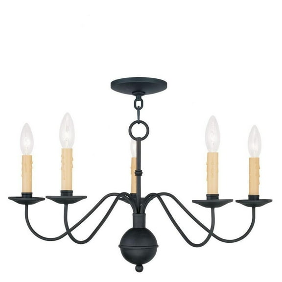 5 Light Chandelier in Farmhouse Style 24 inches Wide By 13 inches High Bailey Street Home 218-Bel-1119817