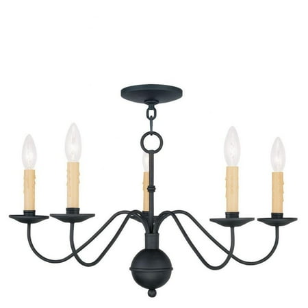 

5 Light Chandelier in Farmhouse Style 24 inches Wide By 13 inches High Bailey Street Home 218-Bel-1119817