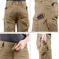 thumbnail image 5 of LISTHA Mens Tactical Shorts 11" Waterproof Hiking Fishing Breathable Quick Dry Cargo Short Shorts Regular Brown 3XL, 5 of 7