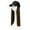 F, variant on Baseball Cap Hair Straight Hair Hairstyle Adjustable Wig Hat Attached Long Hair,Color:A