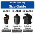 thumbnail image 7 of Karat 55-60 Gallon Black Heavy Duty Trash Bags, 1.2 Mil Garbage Can Liners, 38" x 58", 100 Count, 7 of 7