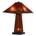 thumbnail image 2 of Cal Lighting Nogales 2-Light Mica & Metal Table Lamp in Red/Black, 2 of 5