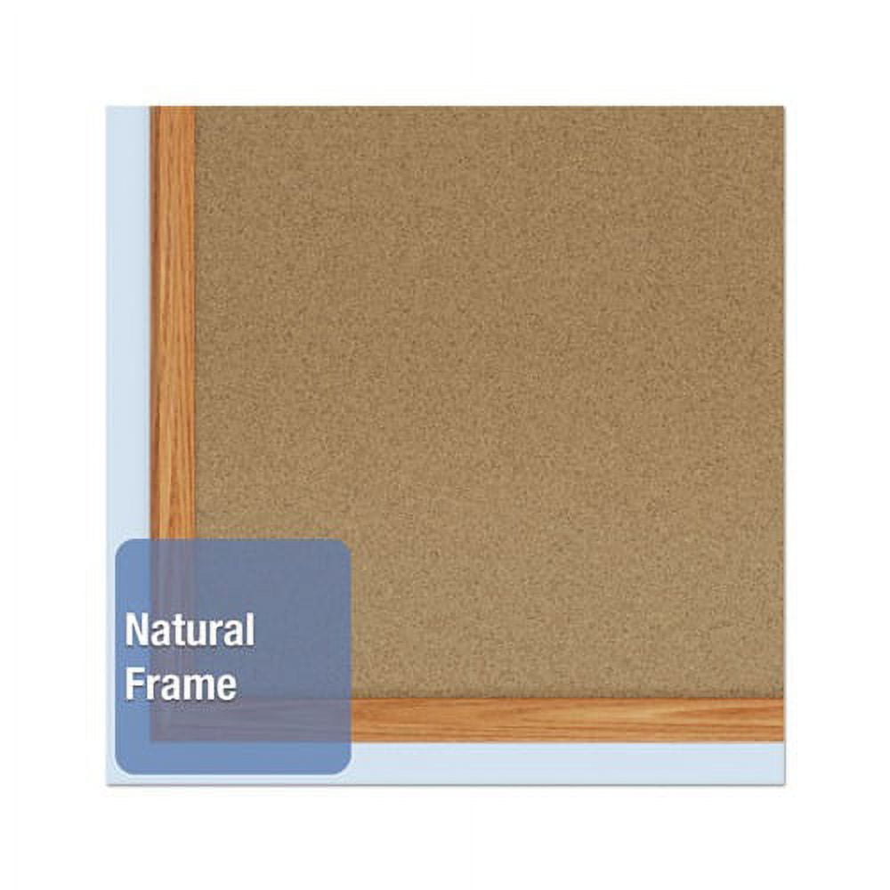 Cork Bulletin Board 48 x 36, Oak Frame