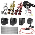 thumbnail image 1 of 1 Juego de señal de giro Universal, Kit de luz LED legal para calle con bocina, luz de señal de giro, interruptor de bocina, relé intermitente para carrito de Golf todoterreno, 1 of 1
