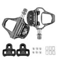 thumbnail image 1 of Ultralight Road Bike Clipless Pedals Carbon Fiber Plain Pattern With Sealed Bearings For Look Syst, 1 of 4