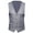 Grey, variant on Hevirgo Plus Size Formal Men Solid Color Suit Vest Single Breasted Business Waistcoat