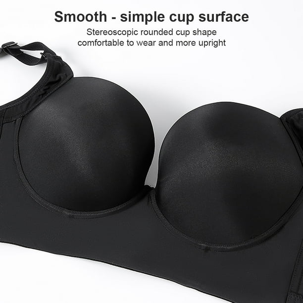 Womens Wireless Bra Front Closure Women Full Cup Thin Underwear