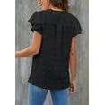 thumbnail image 5 of Fantaslook Blouses for Women Dressy V Neck Ruffle Sleeve Summer Tops Casual Flowy Shirts, 5 of 9
