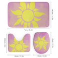 thumbnail image 3 of Juego de 4 cortinas de ducha Rapunzel con alfombrillas antideslizantes, tapa de inodoro y alfombrilla de baño, cortina de ducha impermeable con dibujos animados para niños con 12 ganchos, decoración, 3 of 8