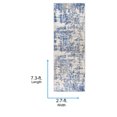 thumbnail image 4 of Livabliss Area Rugs for Living Room, 3x7 Monaco Modern Blue Runner Rug, Bedroom Dining Room Home Decor Stain Resistant Carpet (2'7" x 7'3" Runner), 4 of 8