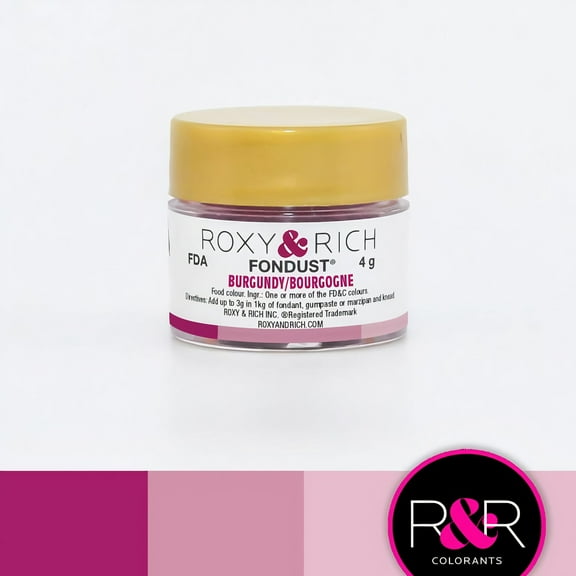 Roxy & Rich Fondust Burgundy Food Color