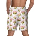 thumbnail image 2 of Lsque Mens Swim Trunks Avocado Lovers Pattern - Bathing Suit Compression Liner - Beach Swim Shorts Swimwear - (S-3XL) - Stretch Quick Dry -Large, 2 of 9