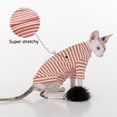 thumbnail image 4 of UOSIA Cat Clothes, Stretchy Cat Shirt, Cat Sweater with Sleeves, Sphynx Cat Clothes, 4 of 6
