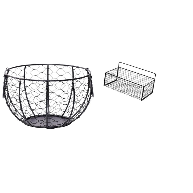 Cesta Para Huevos Tejida Con Alambre De Hierro Para Encimera De Cocina, Cesta Para Frutas Y Verduras Rústicas, Organizador De Verduras Para Baño