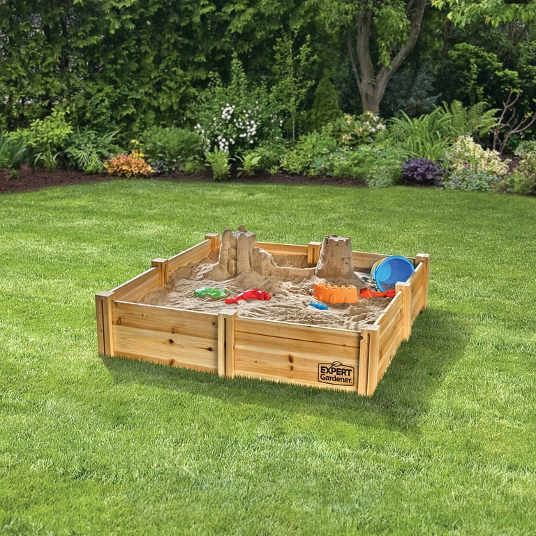 Free Shipping! Expert Gardener Wood Garden Bed, 7.4 ft x 2 ft x