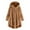 Brown, variant on Girl Jacket Long Sleeve Button down Sweatshirt with Pocket Warm Lined Coat Outerwear Fall Winter Clothes Girls Clothes 5-6 Years