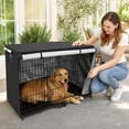 thumbnail image 6 of Dog Crate Cover Waterproof Kennel Cover, 25x37x24in Dog Crate Cover for Indoor/Outdoor, Heavy Duty Polyester Cover Fits Wire Dog Cage, 6 of 7