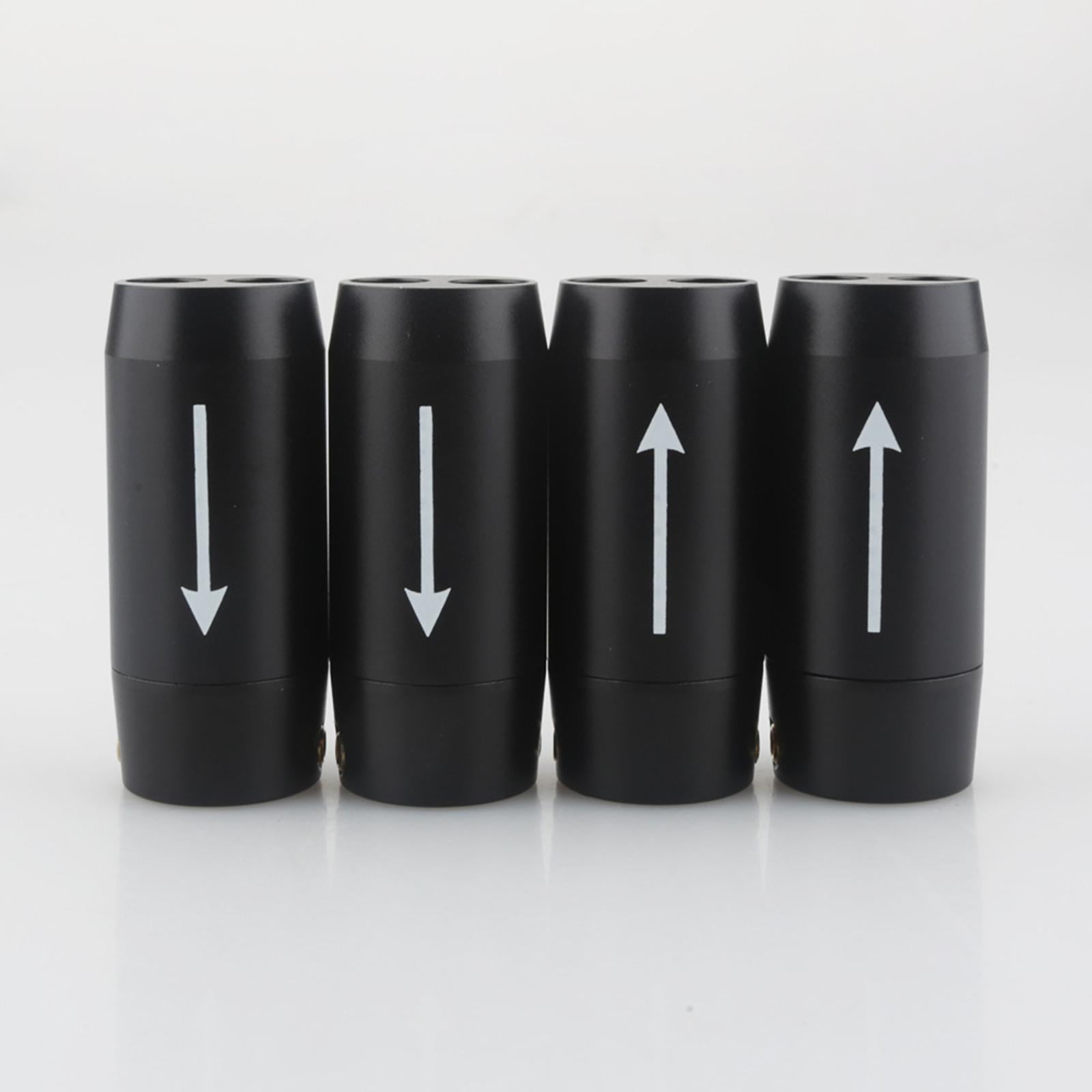 4PCS Cable Pant Aluminium HiFi Speaker Wire Pants Boot Y Splitter 1 to 2 DIY Speaker Cables for RCA Bi-Wire Cable