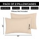 thumbnail image 4 of Pack de 2 fundas de almohada Utopia Bedding King, 50 x 100 cm, color beige, 4 of 7