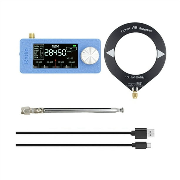 Radio de Banda SI4732, 10 KHz-180 MHz, Interfaz SMA, Radio de Bolsillo, LSB, USB, AM, FM