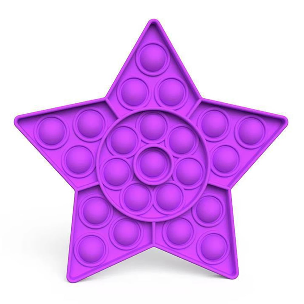 Five-Pointed Star Antistress Bubble Popping Game Push Fidget Sensory Toy 