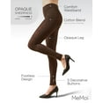 thumbnail image 3 of MeMoi Sleek Footless Cotton Blend Sweater Tights - Womens - Female (Medium/Large, Chocolate Chip), 3 of 9