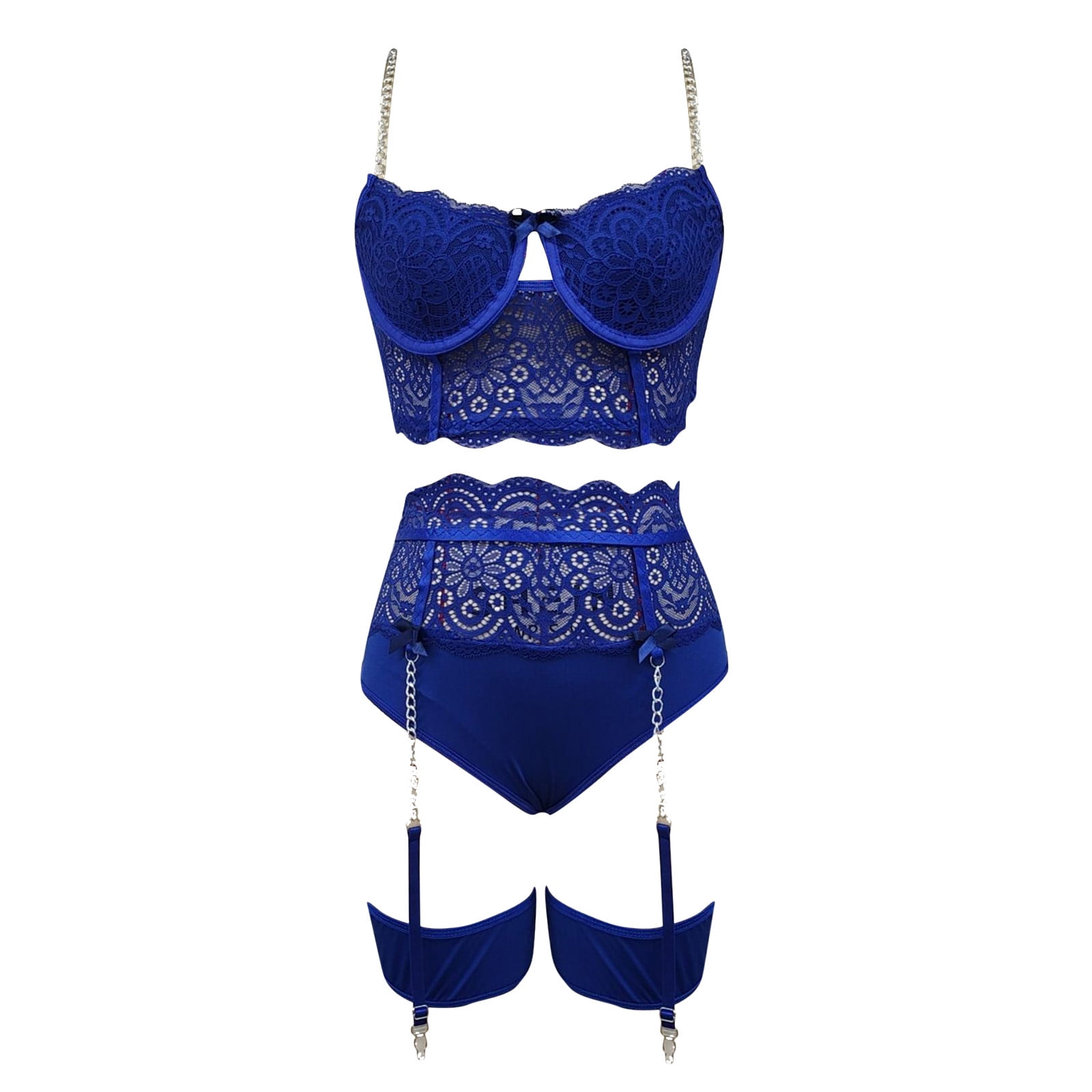 New Embroidery Blue Underwear Set Women Lace Lingerie Bra And Panty Sets 38  40 42 Sexy Ultrathin Transparent Bra Set Plus Size - Bra & Brief Sets -  AliExpress