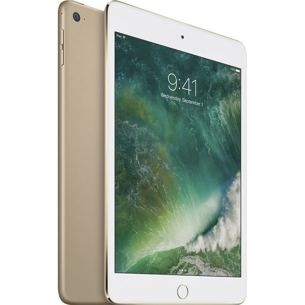 Restored Apple iPad mini 4 Wi-Fi 128GB Gold (Refurbished)