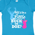 thumbnail image 4 of Inktastic Gender Reveal Will It Be a Little Buck or Doe? Girls Baby Bodysuit, 4 of 5