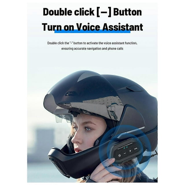 New Motorcycle Helmet Bluetooth Headset Waterproof Headset Noise Reduction Wireless Hands-Free Ip67 Waterproof