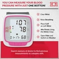 thumbnail image 3 of Ever Ready First Aid Fully Automatic Wearable Blood Pressure Wrist Cuff Monitor, Pink, 3 of 6