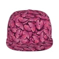 thumbnail image 2 of Balery Baseball Cap Flat Bill Hats for Men Adjustable Size for Running Workouts and Outdoor Activities All Seasons Dad Hat(Pink Butterfly ), 2 of 9