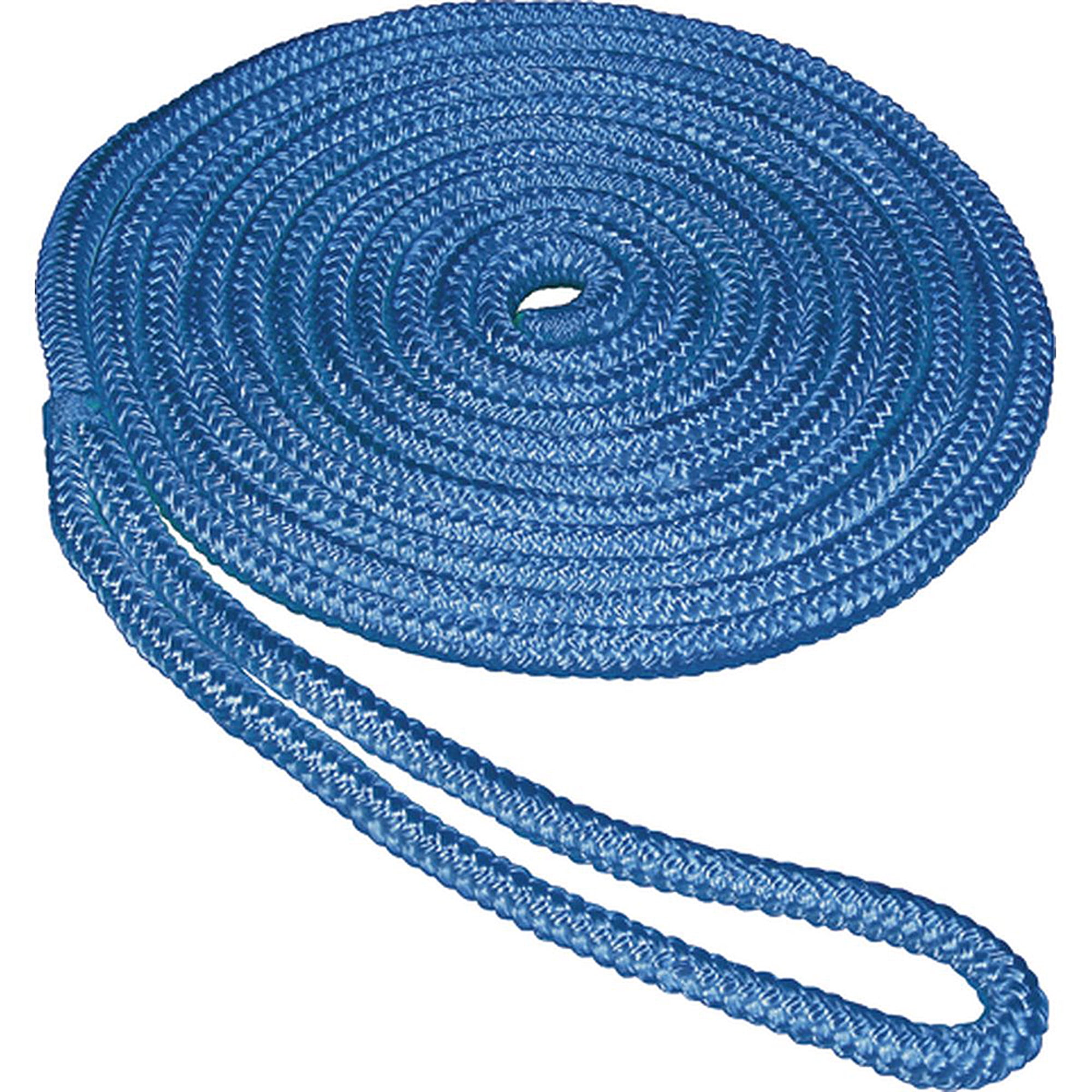 Made in USA Royal Blue 5/8" x 15' Double Braid Nylon Dock Lines 