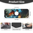 thumbnail image 2 of Logiee Adorable Blue Baby Dragon Print Kitchen Sink Splash Guard Faucet Mat for Splash Guard Behind Faucet Drip Catcher for Kitchen,Bathroom,Sink Mat,Dish Drying Mat,Bathroom-15" X 5.5", 2 of 7