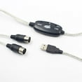 thumbnail image 3 of Convertidor de Interfaz de Cable USB para Sintetizador Sunnimix con adaptador MIDI a USB, 3 of 8