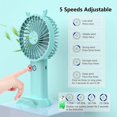 thumbnail image 4 of 2024 Mini Usb Handheld Fan Battery Operated, 4000mah Hand Held Rechargeable Small Quiet, 4 of 5