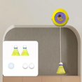 thumbnail image 2 of Enaskhi Hanging Badminton Trainer Badminton Training For Game Indoor Playing | Yellow , Pack Of 3, 2 of 2