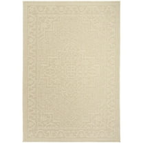 Nourison Home Tulum 4' x 6' Cream Outdoor Rug