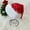 Red, variant on Niusricy Christmas Hats for Adults Shiny Star Embroidery Santa Claus Hat Party Santa Cap with Plush Trim